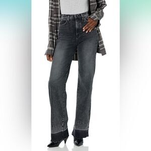 NWT Joe's Women's The Mia High Rise Wide Leg Deep Rls Hem 32